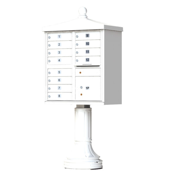 1570-12V2 12 Tenant Door Traditional Decorative Cluster Mailbox Unit–CBU