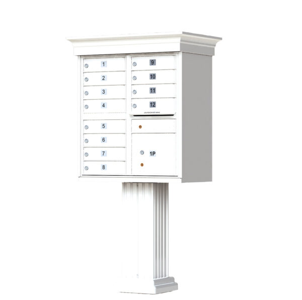 1570-12V 12 Tenant Door Classic Decorative Cluster Mailbox Unit–CBU