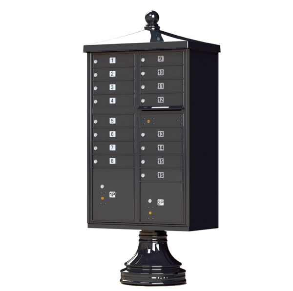 1570-16V2 16 Tenant Door Traditional Decorative Cluster Mailbox Unit–CBU