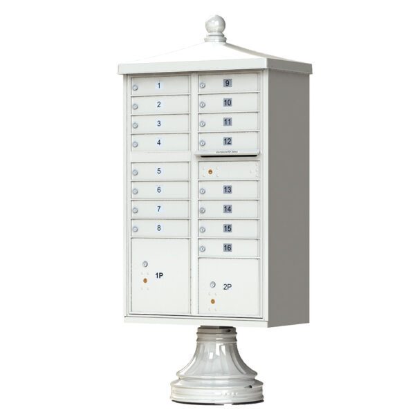 1570-16V2 16 Tenant Door Traditional Decorative Cluster Mailbox Unit–CBU