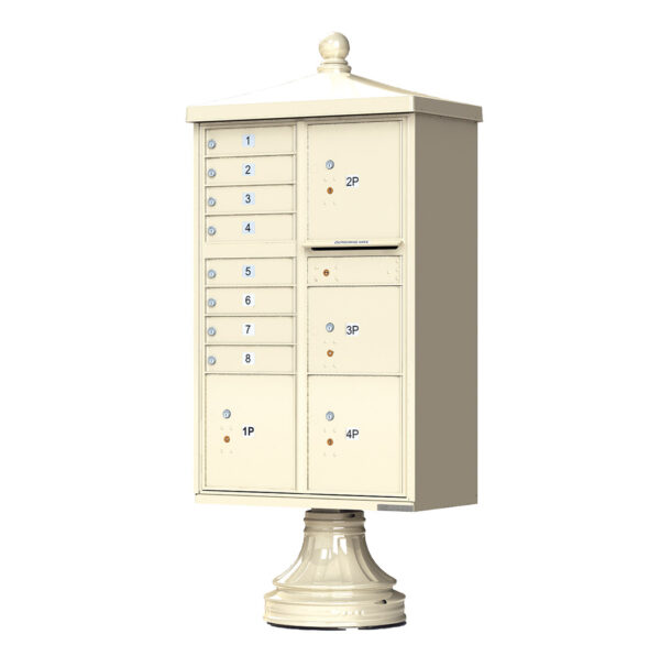 1570-8T6V2 8 Tenant 4 Parcel Traditional Decorative Cluster Mailbox Unit–CBU