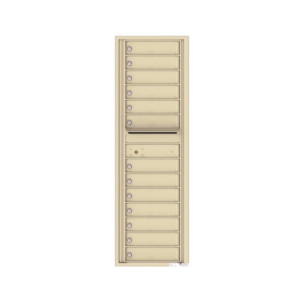 4C15S-13 13 Tenant Door 15 High Single Column 4C Front Loading Mailbox