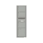 4C16S-03 3 Tenant Door Max-Height Single Column 4C Front Loading Mailbox