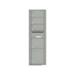 4C16S-04 4 Tenant Door Max-Height Single Column 4C Front Loading Mailbox