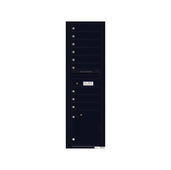 4C16S-09 9 Tenant Door Max-Height Single Column 4C Front Loading Mailbox