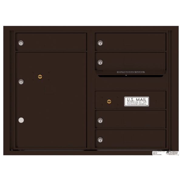 4C06D-05 5 Tenant Door 6 High 4C Front Loading Mailbox