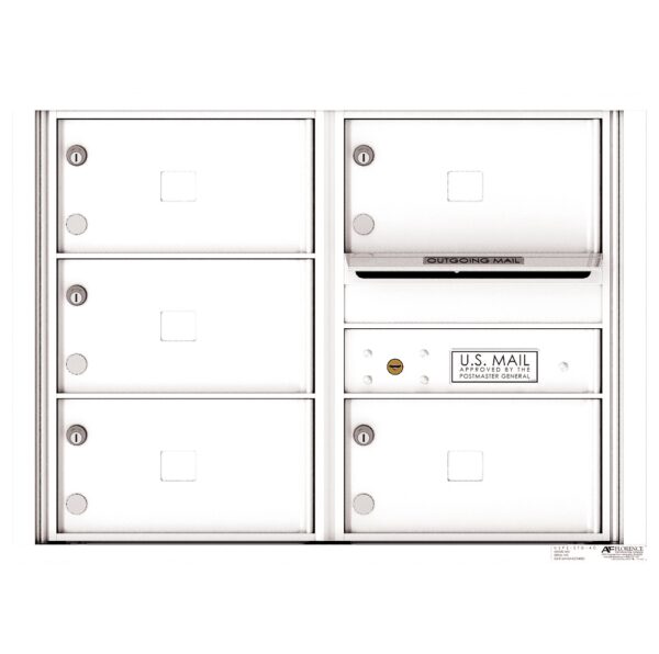 4C06D-05X Tenant Door 6 High 4C Front Loading Mailbox