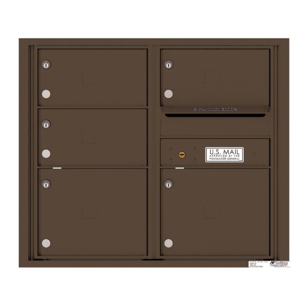 4C07D-05 5 Tenant Door 7 High 4C Front Loading Mailbox