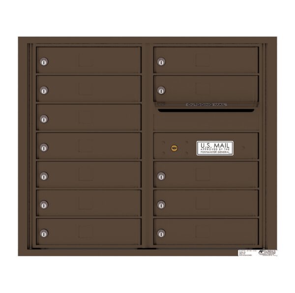 4C07D-12 12 Tenant Door 7 High 4C Front Loading Mailbox