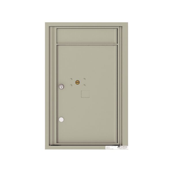 4C07S-1P 1 Parcel 7 High Single Column 4C Front Loading Outdoor Parcel Locker