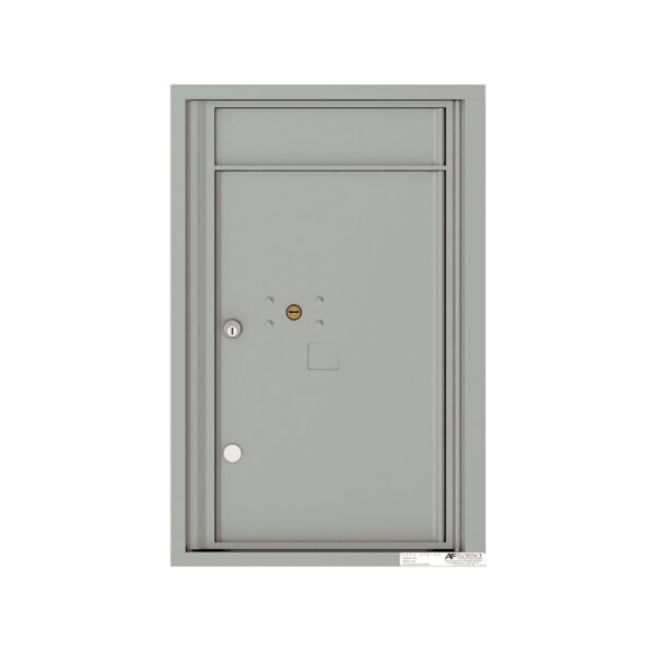 4C07S-1P 1 Parcel 7 High Single Column 4C Front Loading Outdoor Parcel Locker