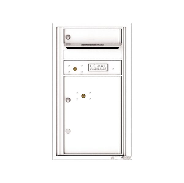 4C08S-01 1 Tenant Door 8 High Single Column 4C Front Loading Mailbox