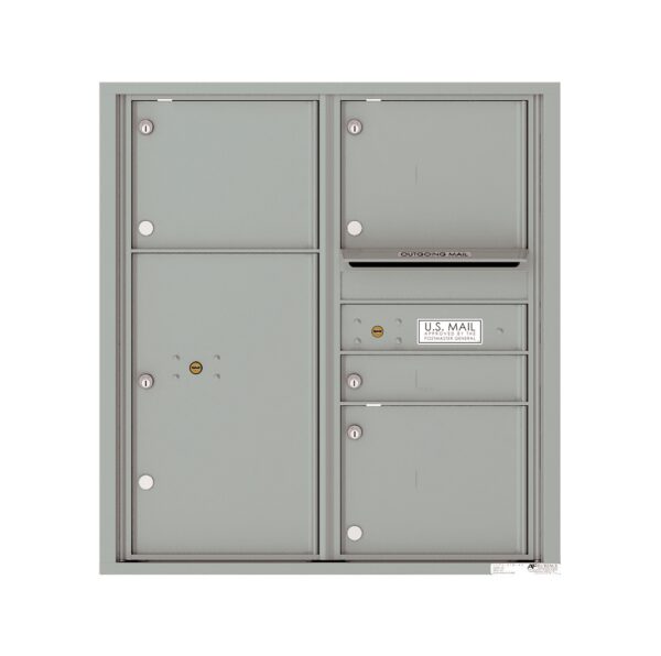 4C09D-04 4 Tenant Door 9 High 4C Front Loading Mailbox