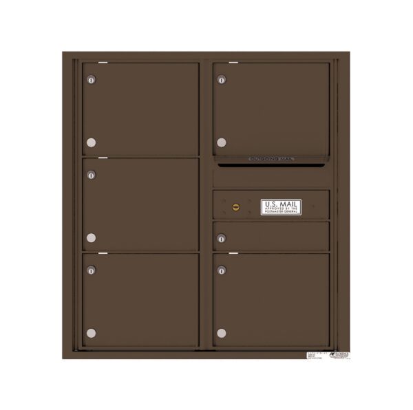 4C09D-06 6 Tenant Door 9 High 4C Front Loading Mailbox