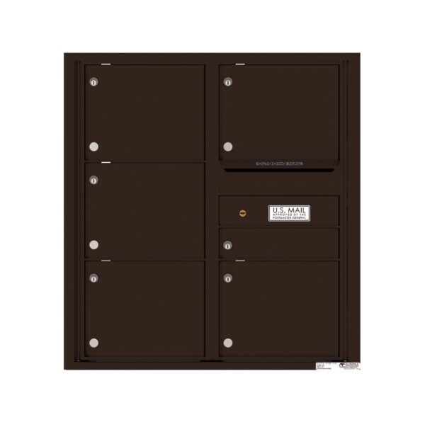 4C09D-06 6 Tenant Door 9 High 4C Front Loading Mailbox