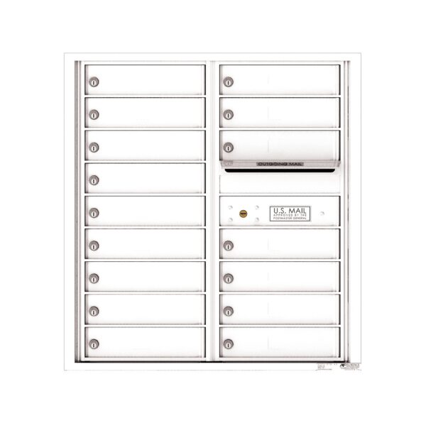 4C09D-16 16 Tenant Door 9 High 4C Front Loading Mailbox