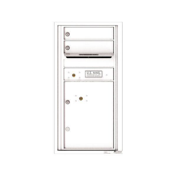 4C09S-02 2 Tenant Door 9 High Single Column 4C Front Loading Mailbox