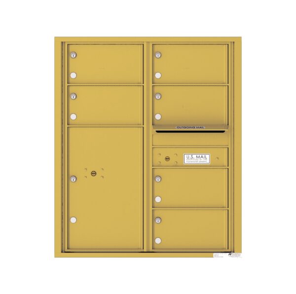 4C10D-06 6 Tenant Door 10 High 4C Front Loading Mailbox