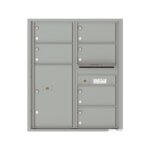 4C10D-06 6 Tenant Door 10 High 4C Front Loading Mailbox