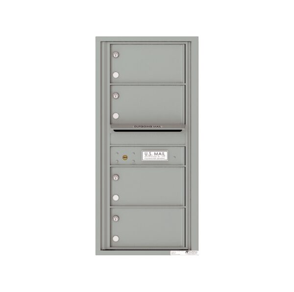 4C10S-04 4 Tenant Door 10 High Single Column 4C Front Loading Mailbox