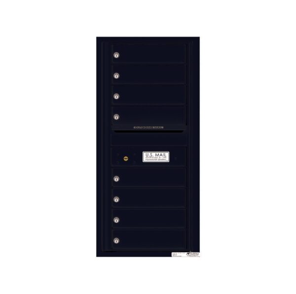 4C10S-08 8 Tenant Door 10 High Single Column 4C Front Loading Mailbox