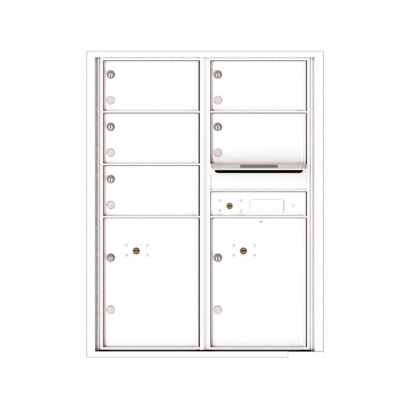 4C11D-05 5 Tenant Door 11 High 4C Front Loading Mailbox
