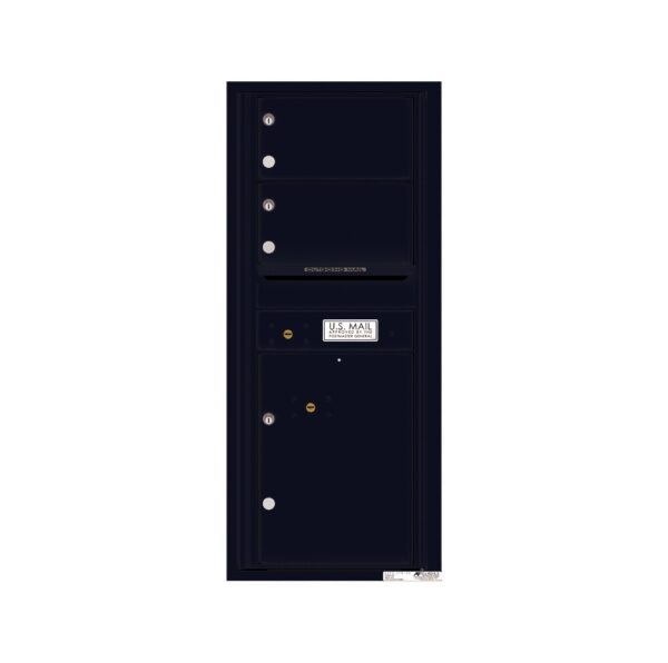 4C11S-02 2 Tenant Door 11 High Single Column 4C Front Loading Mailbox
