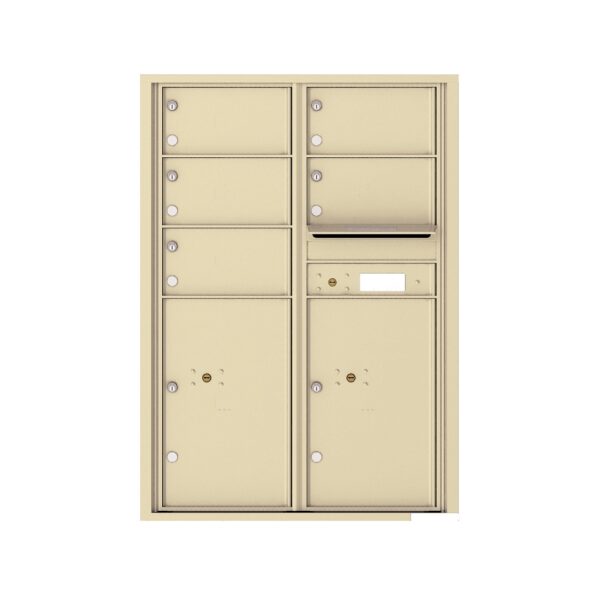 4C12D-05 5 Tenant Door 12 High 4C Front Loading Mailbox
