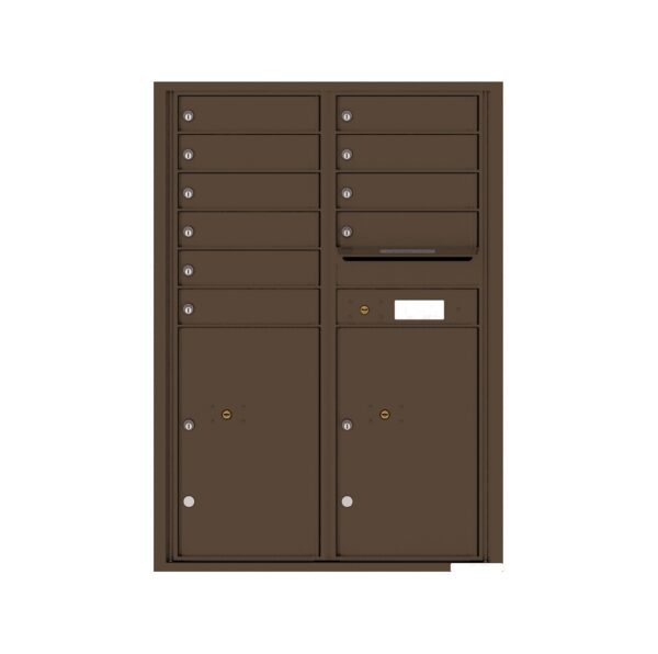 4C12D-10 10 Tenant Door 12 High 4C Front Loading Mailbox