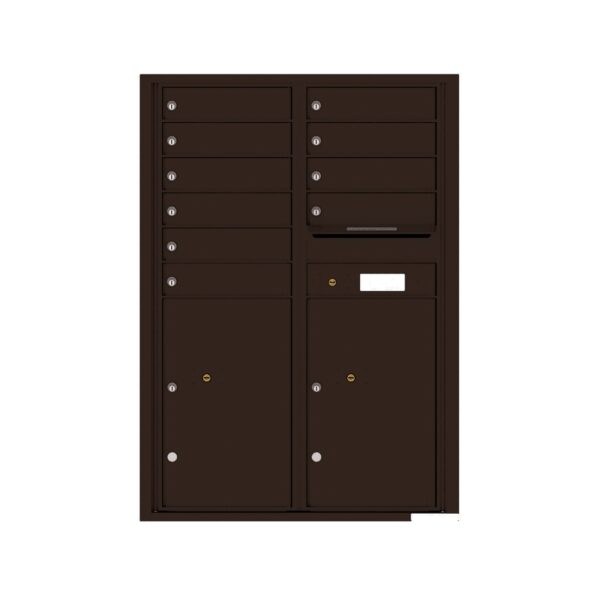 4C12D-10 10 Tenant Door 12 High 4C Front Loading Mailbox