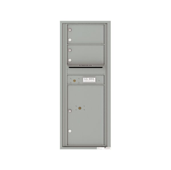 4C12S-02 2 Tenant Door 12 High Single Column 4C Front Loading Mailbox