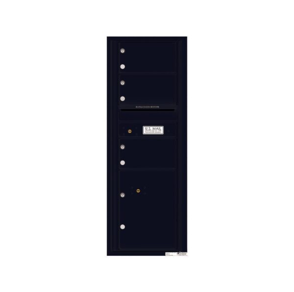 4C13S-03 3 Tenant Door 13 High Single Column 4C Front Loading Mailbox