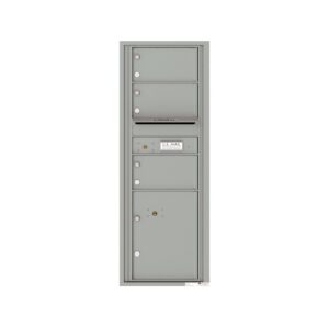 4C13S-03 3 Tenant Door 13 High Single Column 4C Front Loading Mailbox