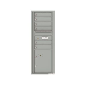 4C13S-06 6 Tenant Door 13 High Single Column 4C Front Loading Mailbox