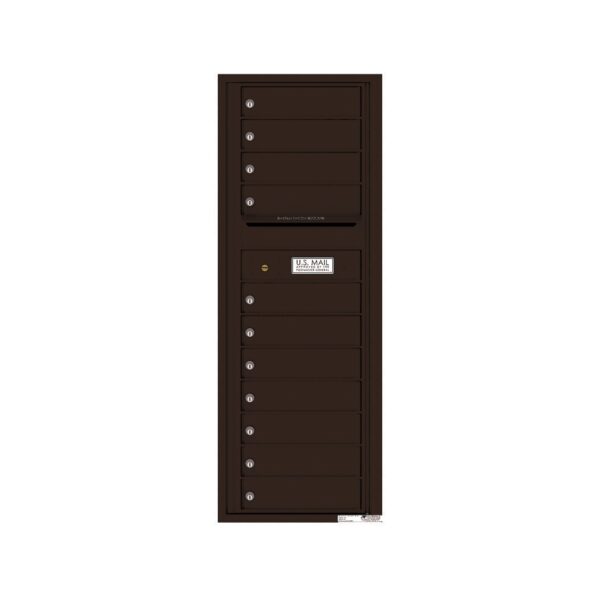 4C13S-11 11 Tenant Door 13 High Single Column 4C Front Loading Mailbox