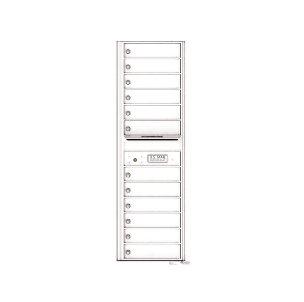 4C14S-12 12 Tenant Door 14 High Single Column 4C Front Loading Mailbox
