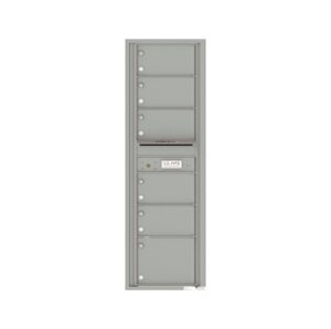 4C15S-06 6 Tenant Door 15 High Single Column 4C Front Loading Mailbox