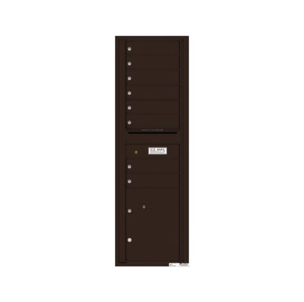 4C15S-08 8 Tenant Door 15 High Single Column 4C Front Loading Mailbox