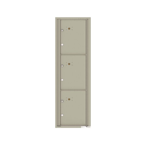 4C15S-3P 3 Parcel 15 High Single Column 4C Front Loading Outdoor Parcel Locker