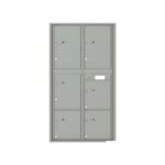 4C16D-6P 6 Parcel Max-Height 4C Front Loading Outdoor Parcel Locker